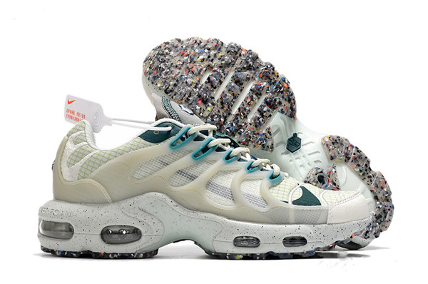 Men's Hot Sale Running Weapon Air Max TN White Shoes 0225